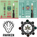 Awaken® Vape Blaster Cartridges 1ml - 24K Gold Punch (Hybrid)
