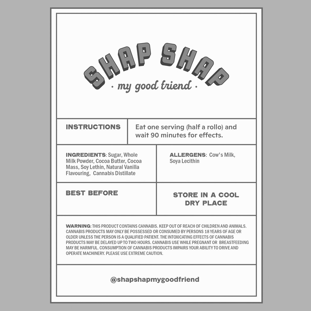 Belgian Chocolate Energy Rollo's 100mg (5x20mg)