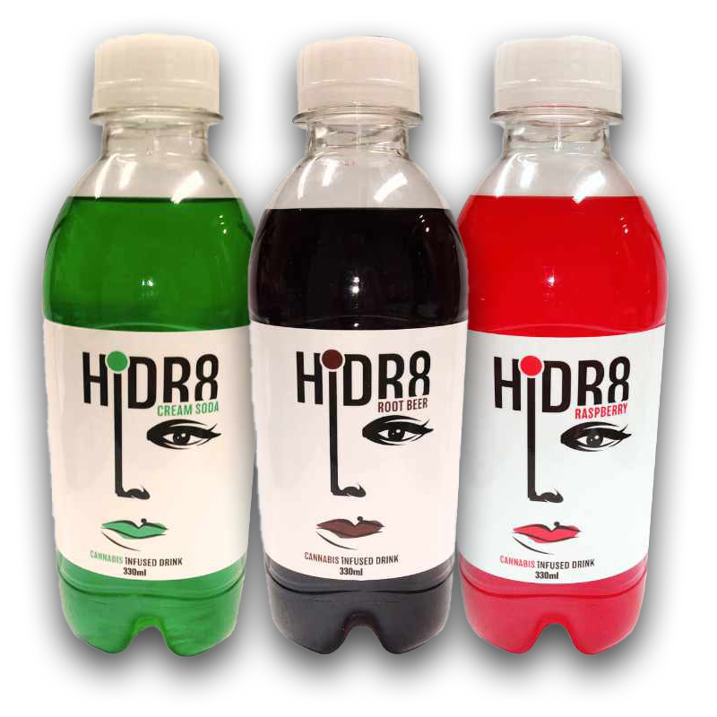 HiDR8 Cannabis Infused Drink 30mg - Raspberry (330ml)