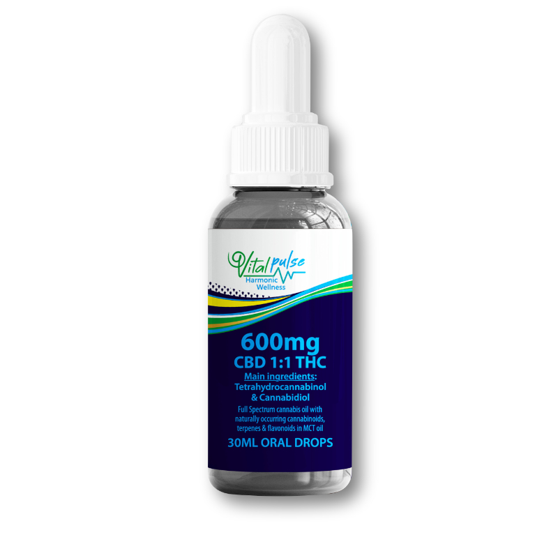 Vitalpulse 600mg 1:1 Drops Full Spectrum