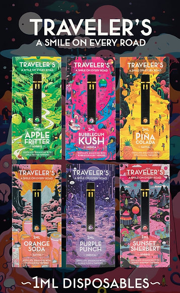 Traveler’s® Disposable Vapes 1ml