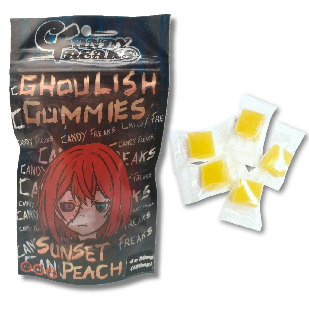 Candy Freaks Ghoulish Gummies - Sunset Peach 120mg (4x30mg)
