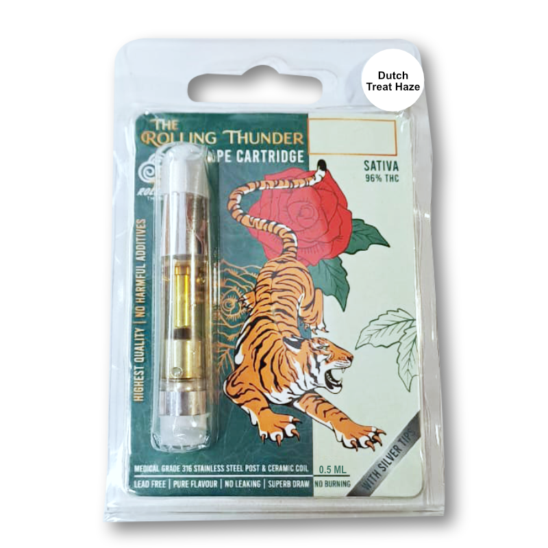 Rolling Thunder Vape Cartridge Full Spectrum - Premium - Dutch Treat Haze (Sativa) (0.5 ml)
