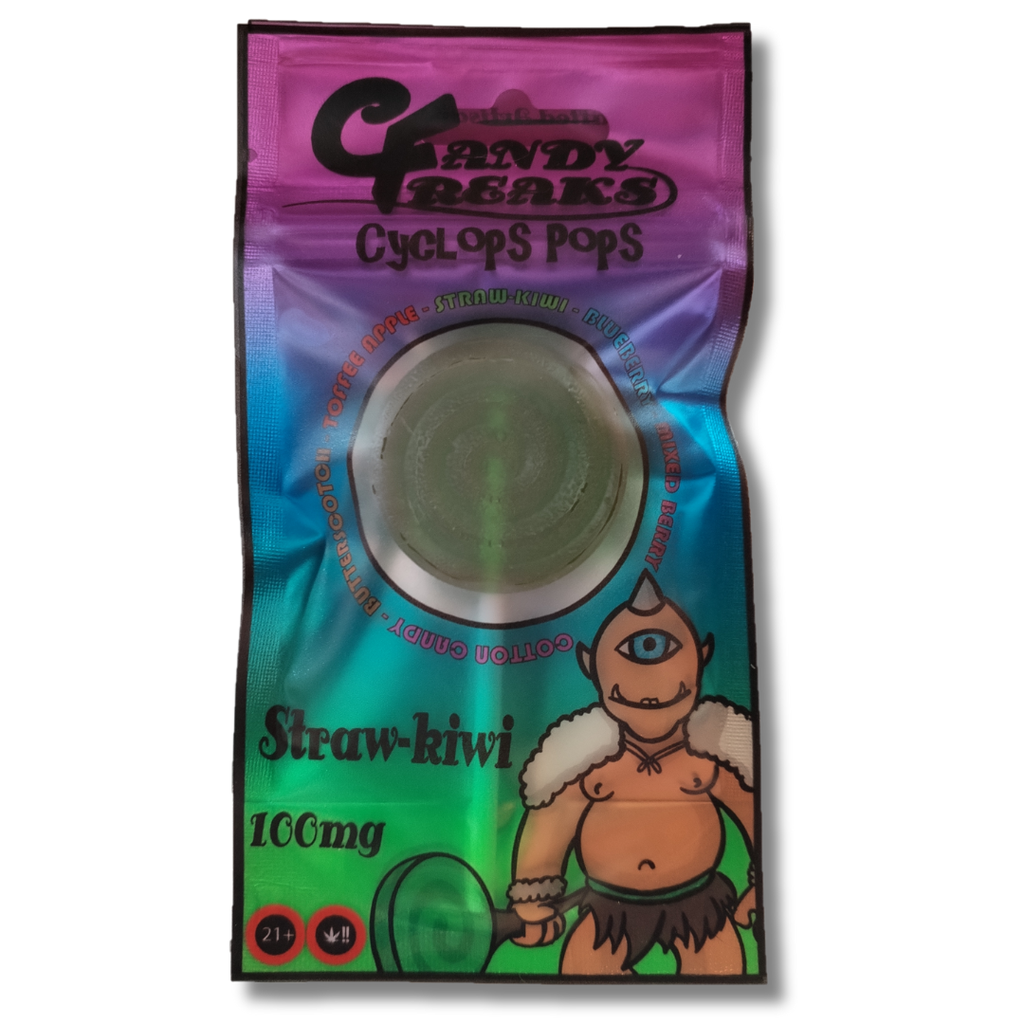 Candy Freaks Cyclops Pops 100mg - StrawKiwi