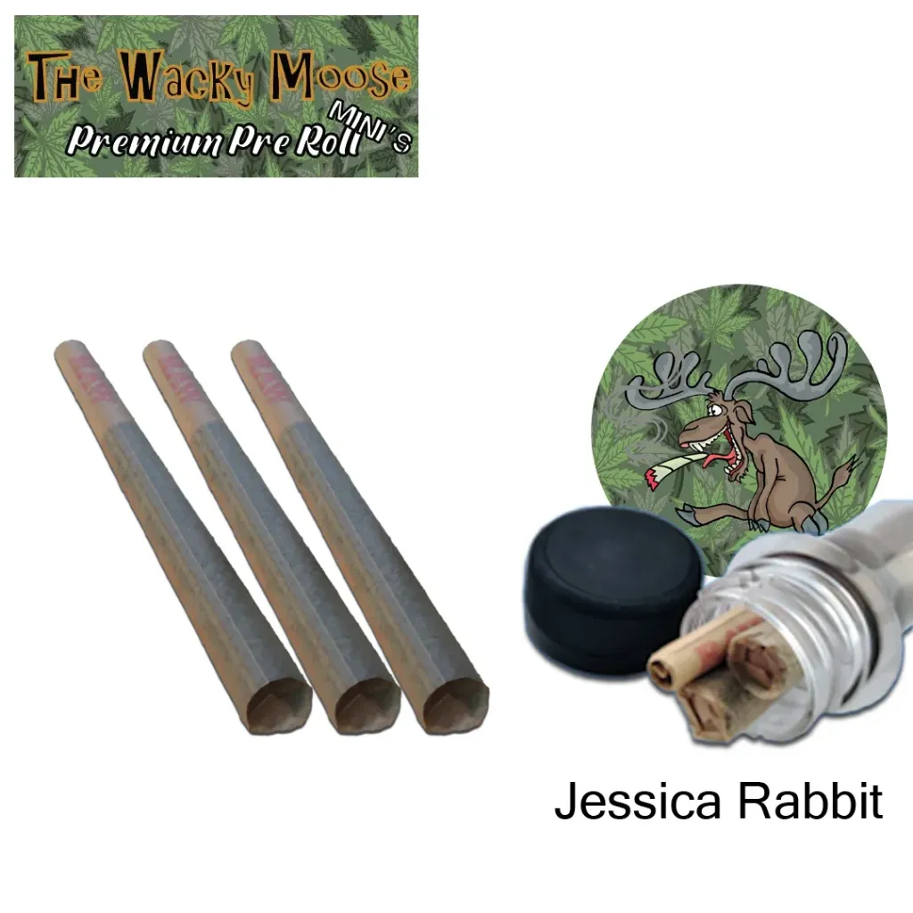 Wacky Moose Premium Pre-Rolls - Mini's - Indoor - Jessica Rabbit (Indica) 3's