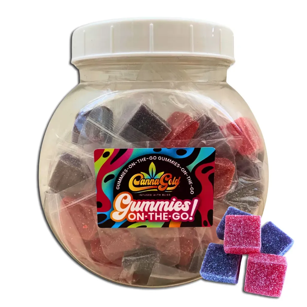 Gummies-On-The-Go (Square) - Full Spectrum 1920mg (48x40mg Tub)