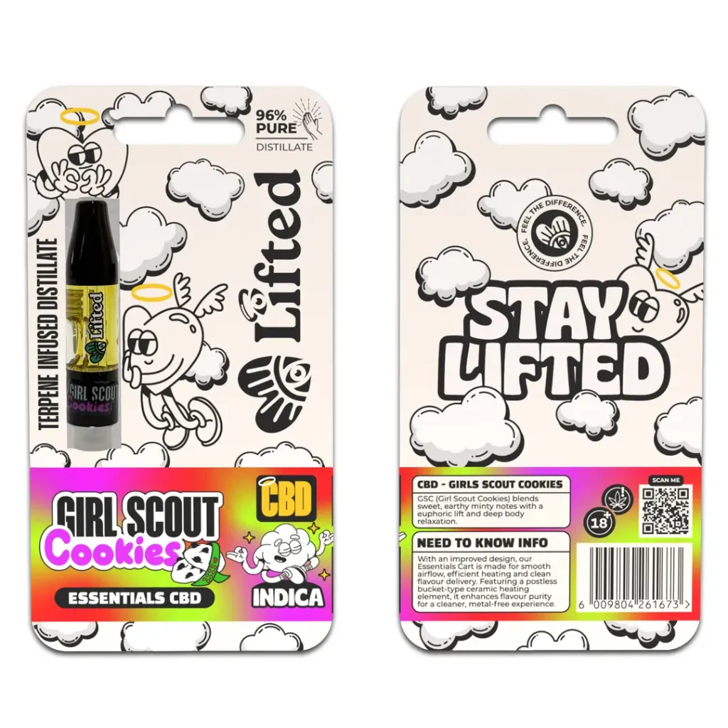 CBD Distillate Vape Carts 1ml - Girl Scout Cookies (Indica)