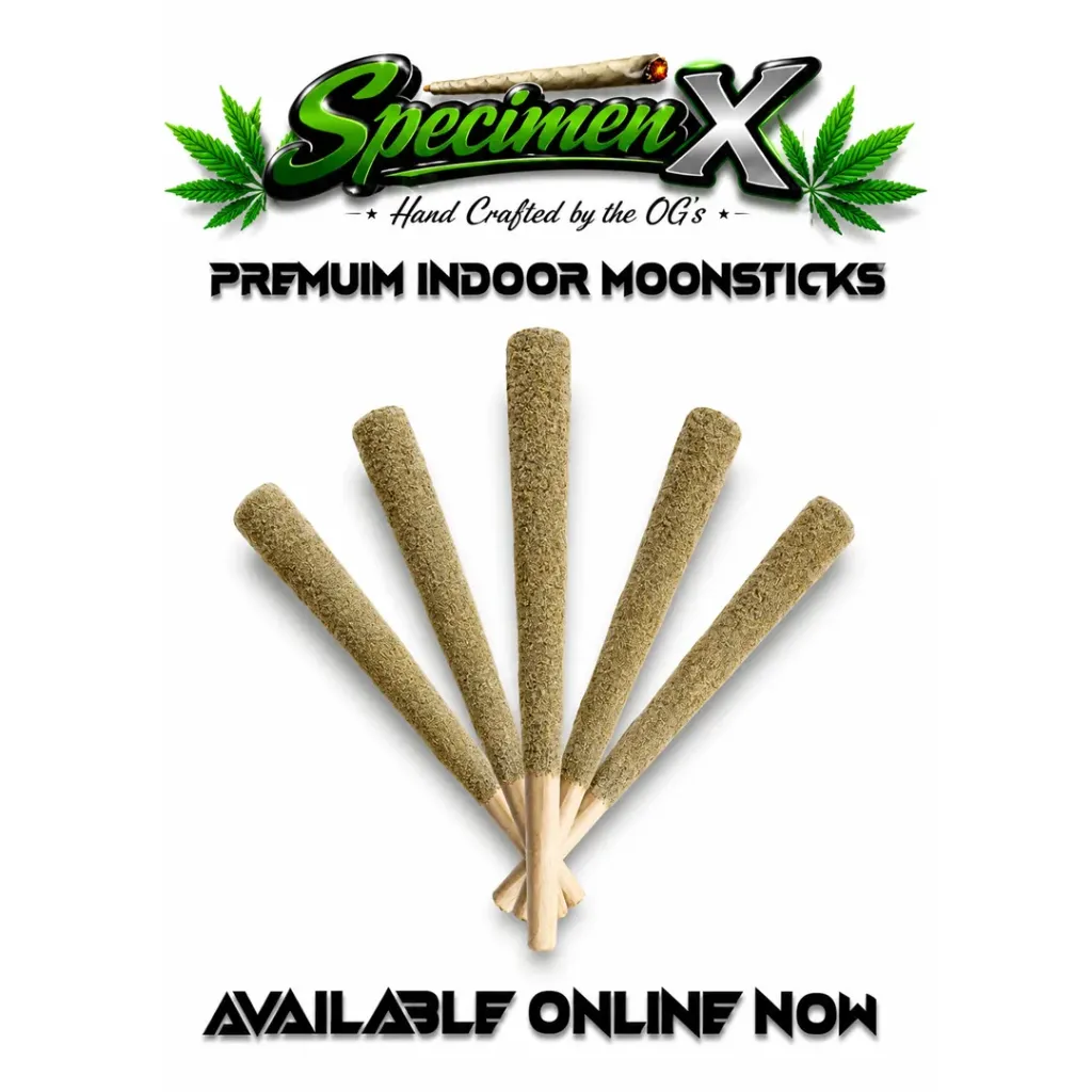 Premium Kingsize Moonsticks Pre-Roll 1g - Indoor - Specimen X (Hybrid)