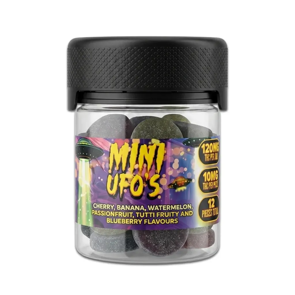 FECO Gummies - Mini UFO's Tub 120mg (12x10mg)