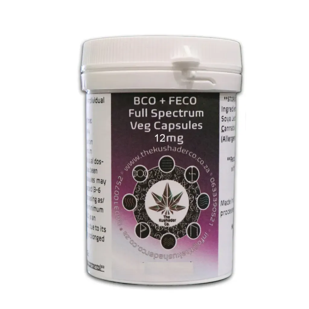 Full Extraction Cannabis Oil (FECO) - Capsules 90’s (12mg)