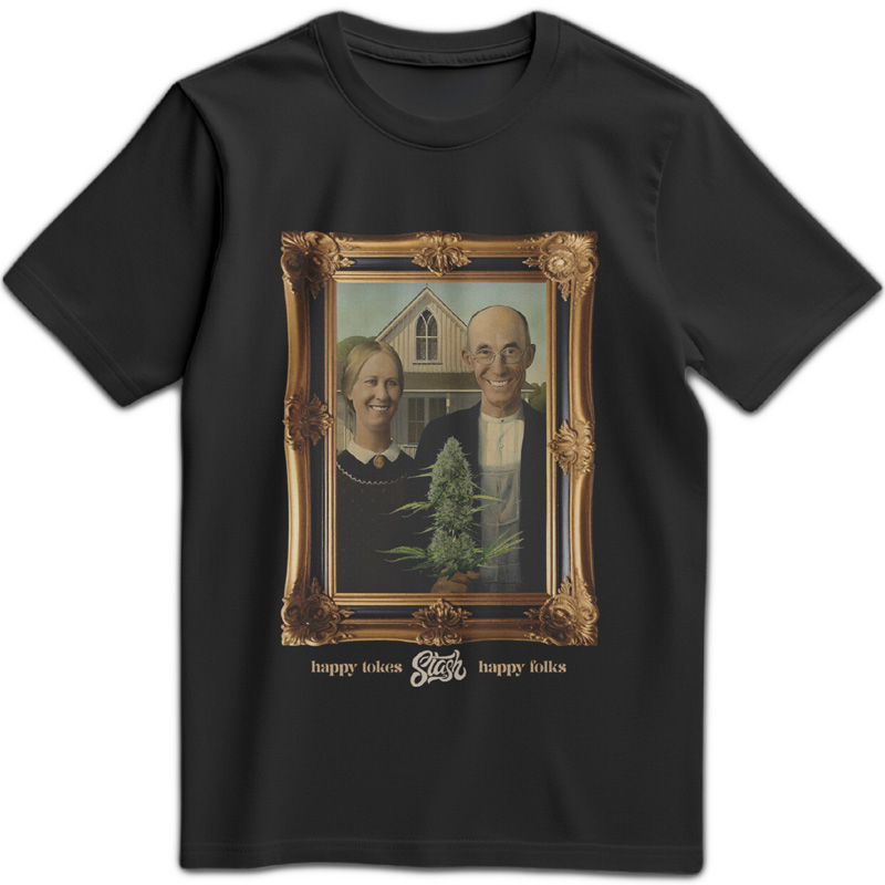 Stash Tee - Happy Folks (Small)