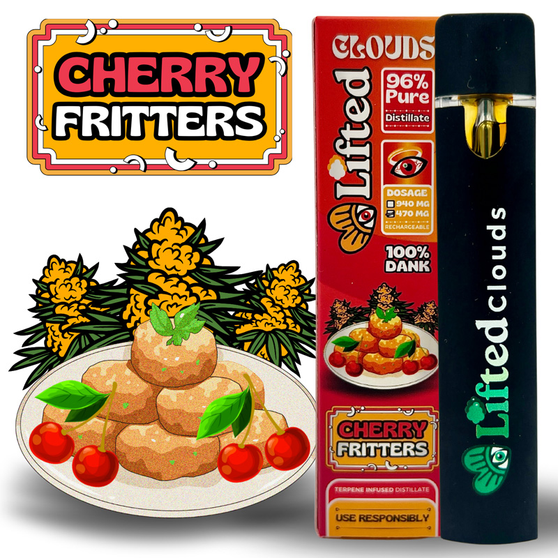 Lifted Delta 9 Disposable Vapes - Cherry Fritters (Hybrid)