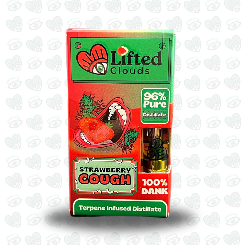Lifted Distillate Vape Cart 1ml - Strawberry Cough (Sativa)