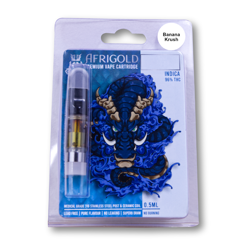 Vape Cartridge 0.5ml - Banana Kush - Full Spectrum (Indica)
