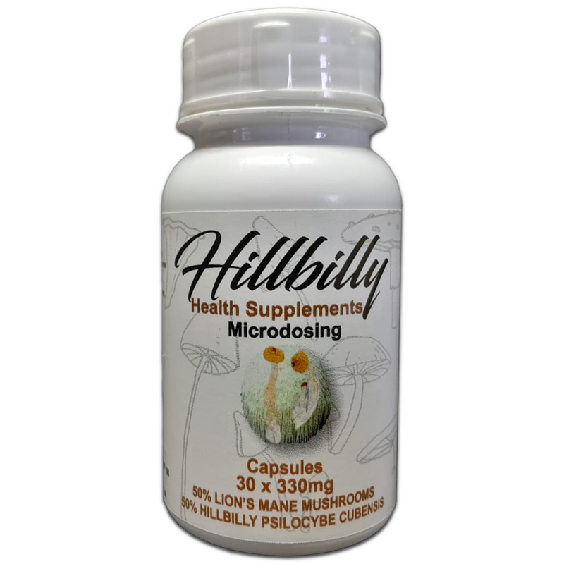 Hillbilly Microstack Psilocybin Microdosing Capsules (Hillbillys + Lion's Mane) 330mg
