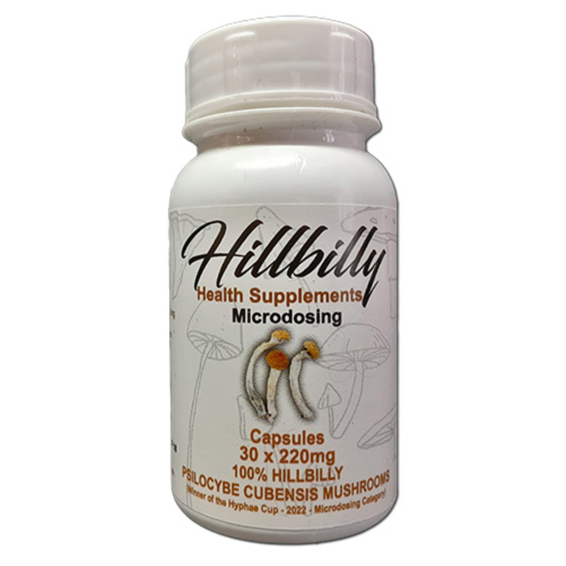 Hillbilly Psilocybin Microdosing Capsules (Hillbillys) 30's (220mg)