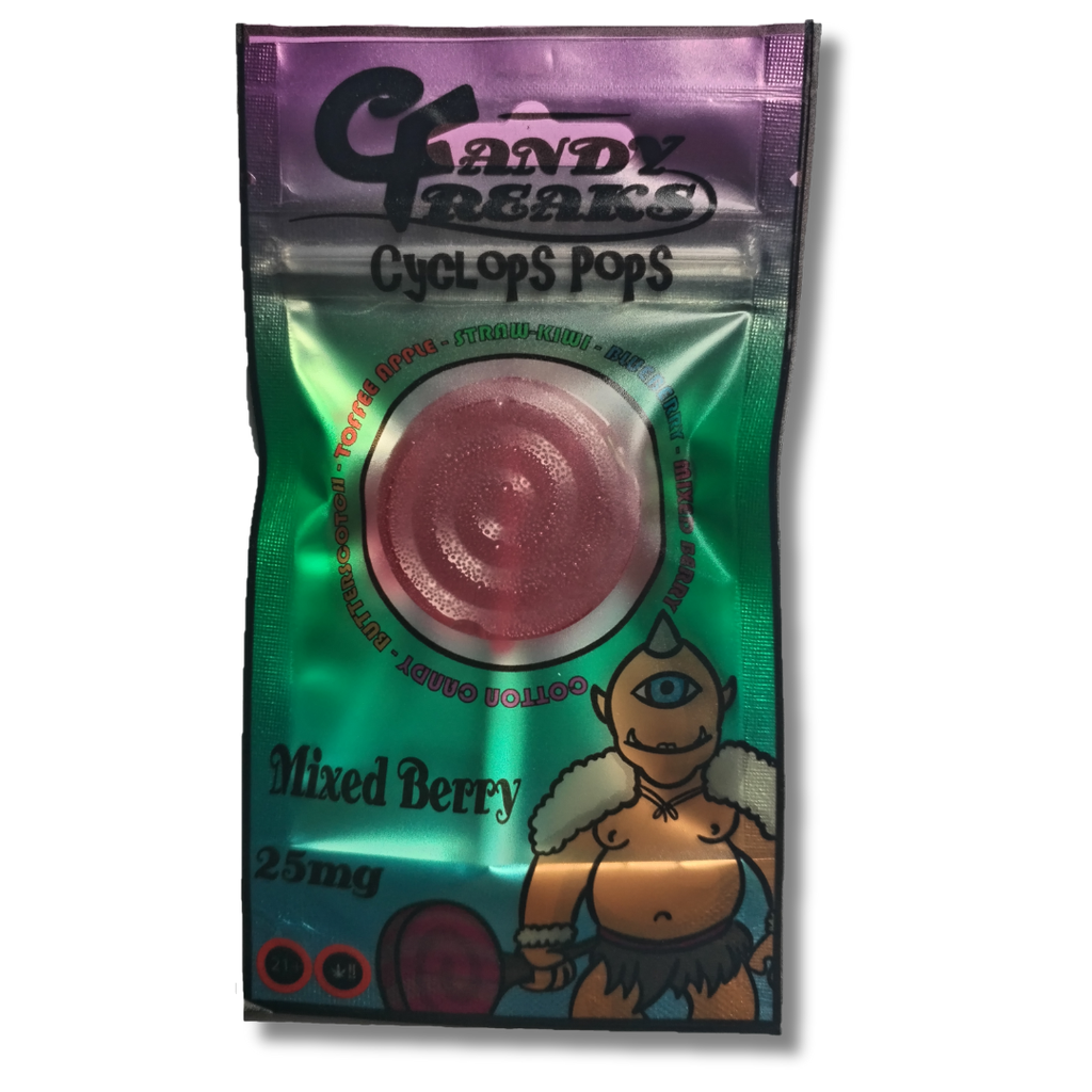 Kushader Canna Pops ~ Candy Freaks Cyclops Pops - Mixed Berry