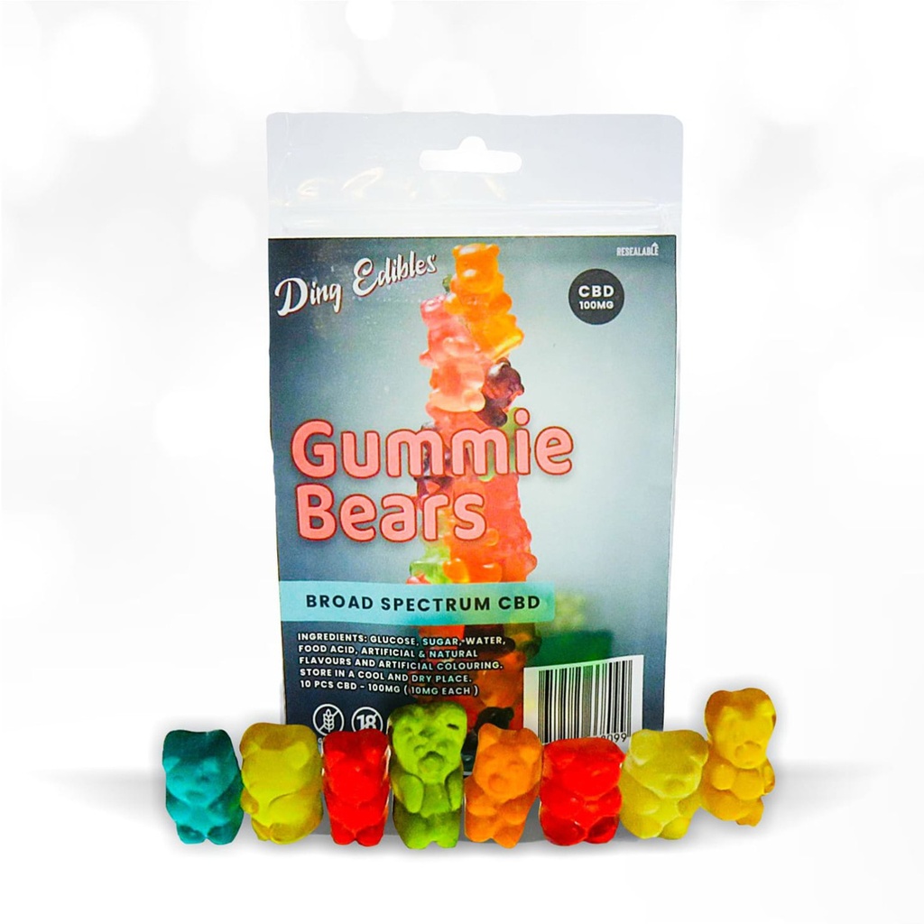 Gummies - Gummy Bears 100mg (10x10mg) - CBD