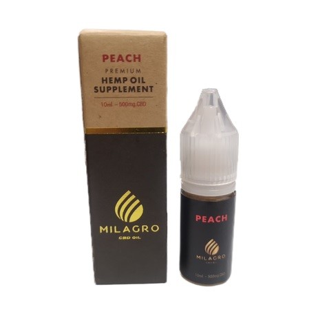 Milagro CBD E-Liquid 500mg - Peach (10ml)