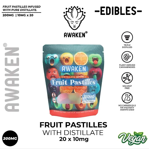 Awaken® Fruit Pastels 200mg (20x10mg)