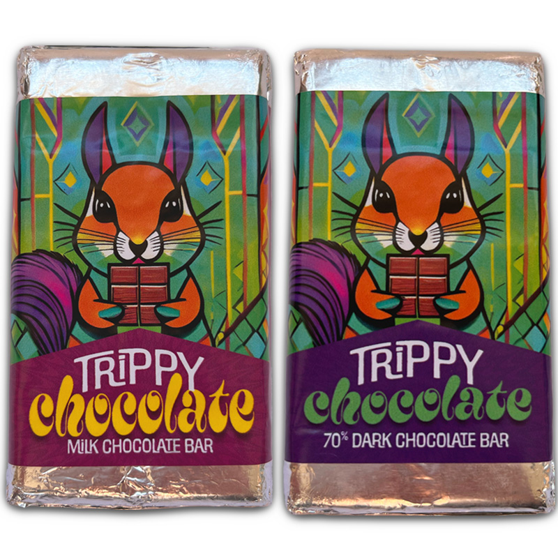 Trippy Nootropic Craft Chocolate Bars 35g