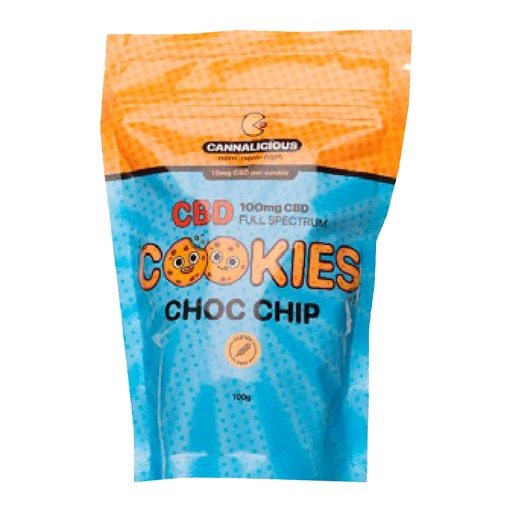 Cannalicious Cookies Choc Chip 100mg
