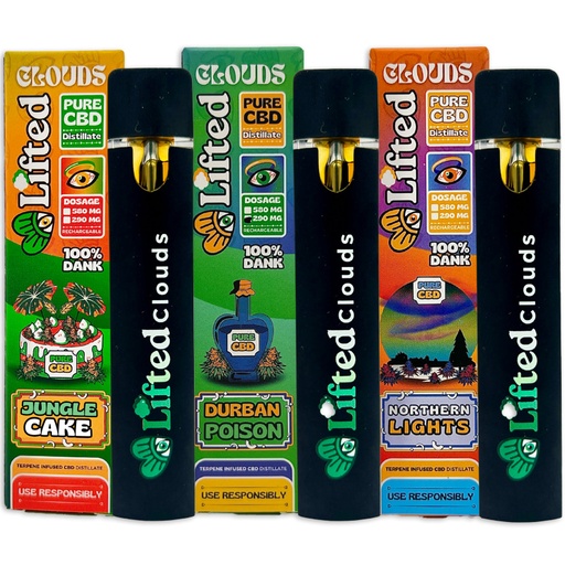 Pure CBD Lifted Disposable Vapes 0.5ml