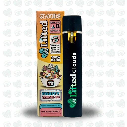 Lifted Delta 8 Disposable Vape 1ml - Fruity Cereal OG (Hybrid)