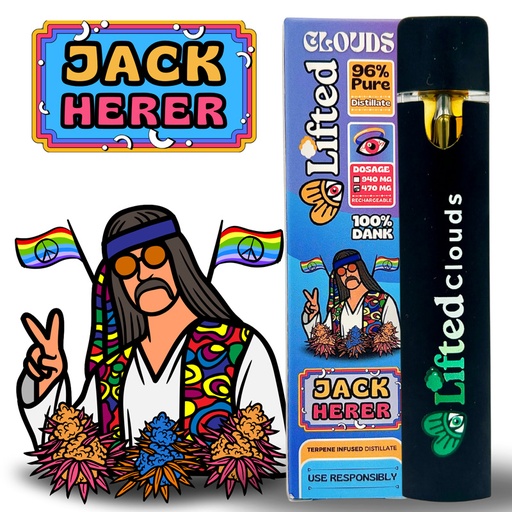 Lifted Delta 9 Disposable Vapes 1ml - Jack Herer (Sativa)