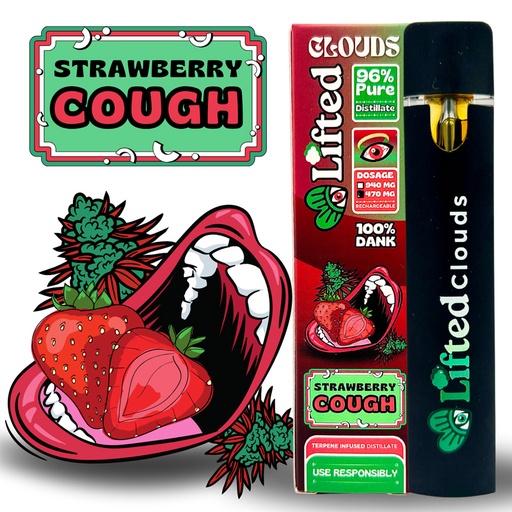 Lifted Delta 9 Disposable Vapes - Strawberry Cough (Sativa)