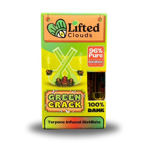 Lifted Distillate Vape Cart - Green Crack (Sativa)