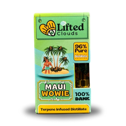 Lifted Distillate Vape Cart - Maui Wowie (Sativa)