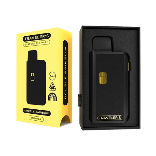 Traveler’s® Stealth Disposable Vapes 1ml - Double Rainbow (Indica)