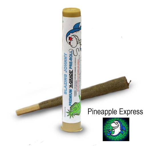 Blazing Johnny Premium Greenhouse Pre-Rolls - Pineapple Express
