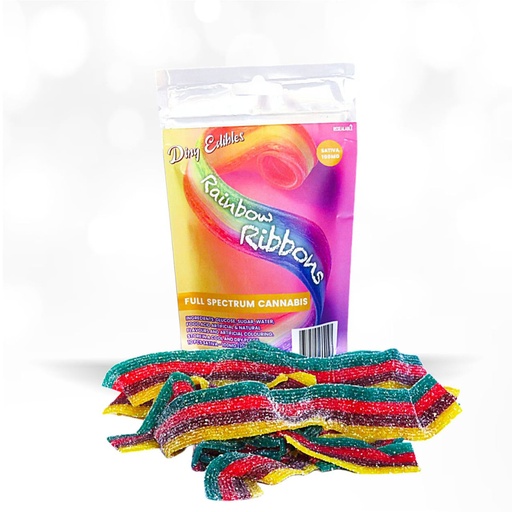 Gummies - Rainbow Ribbons 100mg (10x10mg) - Sativa
