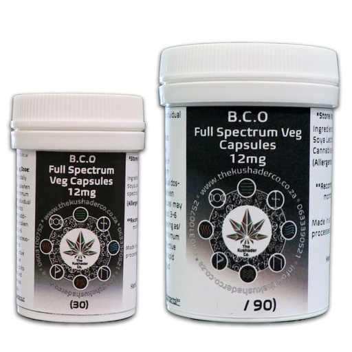 Full Spectrum Black Cannabis Oil (B.C.O) - Capsules