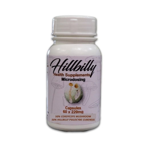 Hillbilly Microstack Psilocybin Microdosing Capsules (Hillbillys + Cordyceps) 220mg