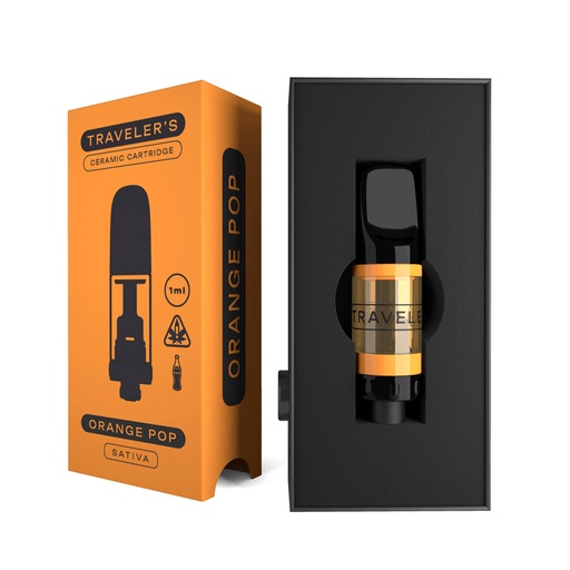 Traveler’s® Ceramic Vape Cartridges 1ml - Orange Pop (Sativa)